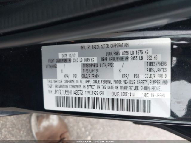 2017 MAZDA MAZDA6 JM1GL1U55H1148572 Photo 8