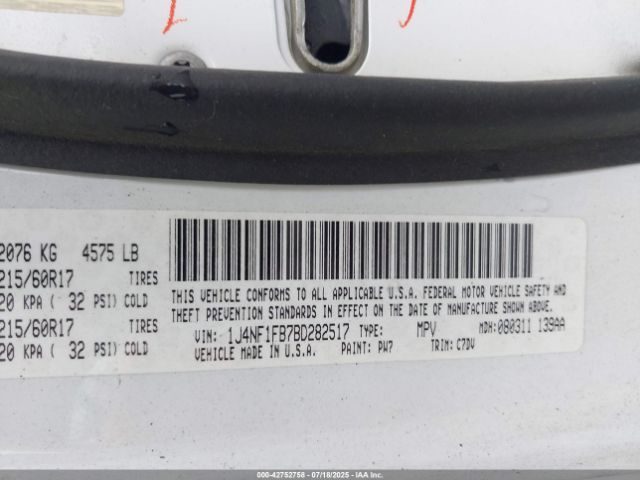 2011 JEEP COMPASS 1J4NF1FB7BD282517 Photo 8