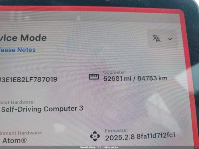 2020 TESLA MODEL 3 5YJ3E1EB2LF787019 Photo 6