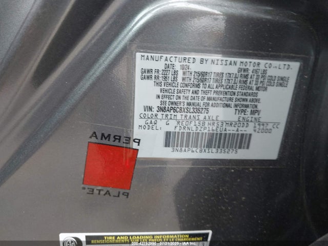 Nissan 2025 2025 3N8AP6CBXSL335275 Image 9
