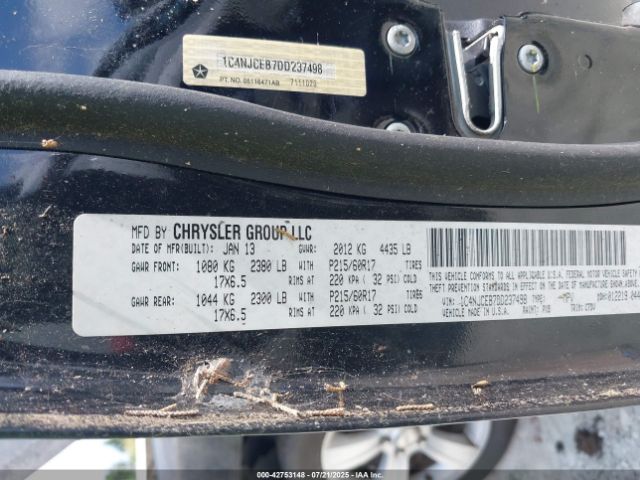 2013 JEEP COMPASS 1C4NJCEB7DD237498 Photo 8