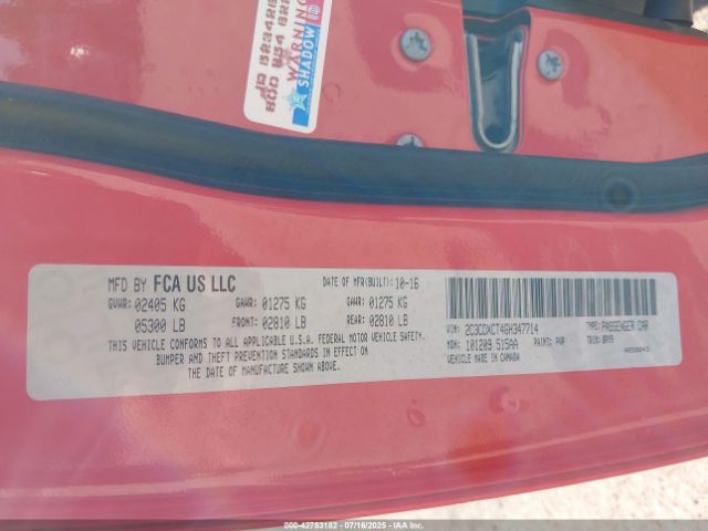 2016 DODGE CHARGER 2C3CDXCT4GH347714 Photo 8