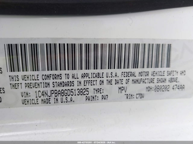 Jeep Patriot 2016 1C4NJPBA8GD513825 Image 9