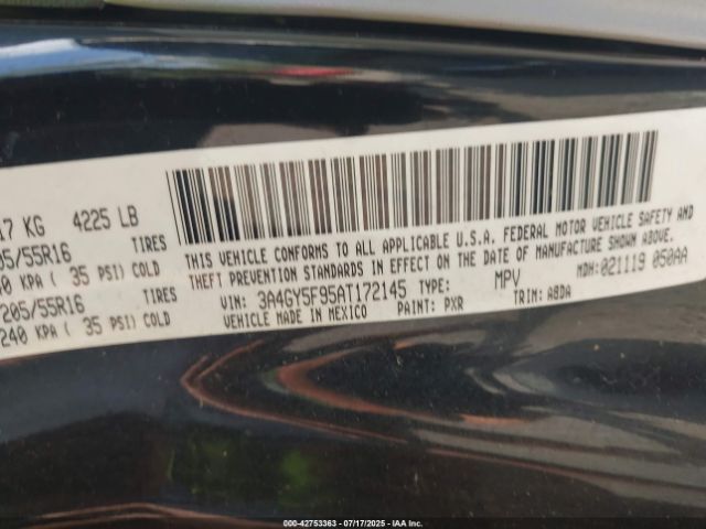 2010 CHRYSLER PT CRUISER 3A4GY5F95AT172145 Photo 8