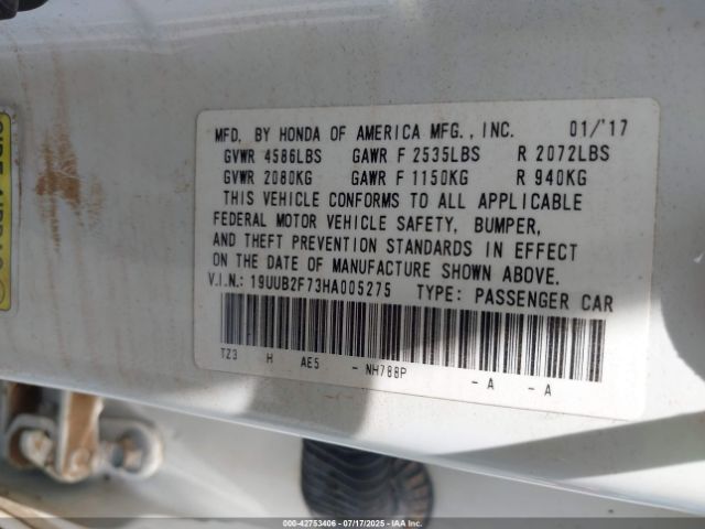 2017 ACURA TLX 19UUB2F73HA005275 Photo 8