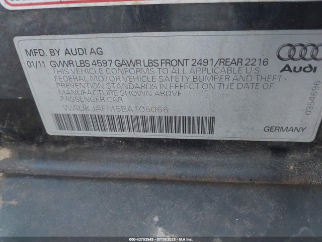 2011 AUDI A3 WAUKJAFM5BA105066 Photo 8