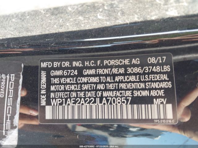 2018 PORSCHE CAYENNE E-HYBRID WP1AE2A22JLA70857 Photo 8