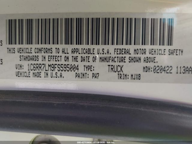 2015 RAM 1500 1C6RR7LM9FS595004 Photo 8