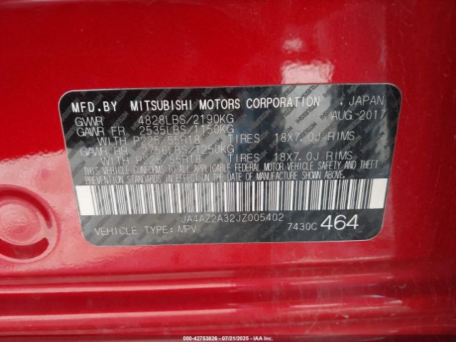 2018 MITSUBISHI OUTLANDER JA4AZ2A32JZ005402 Photo 8