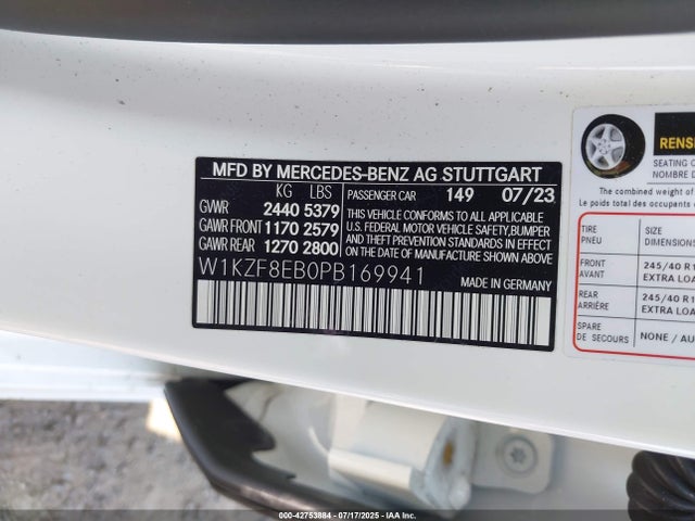 Mercedes-Benz m264 2023 W1KZF8EB0PB169941 Image 9