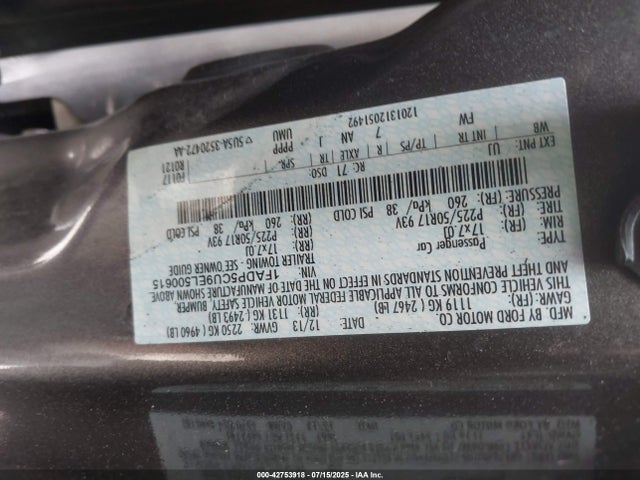 1FADP5CU9EL500615 Ford atk ivct hev