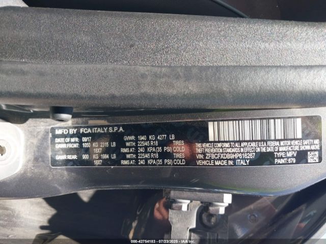 2017 FIAT 500X ZFBCFXDB9HP616267 Photo 8