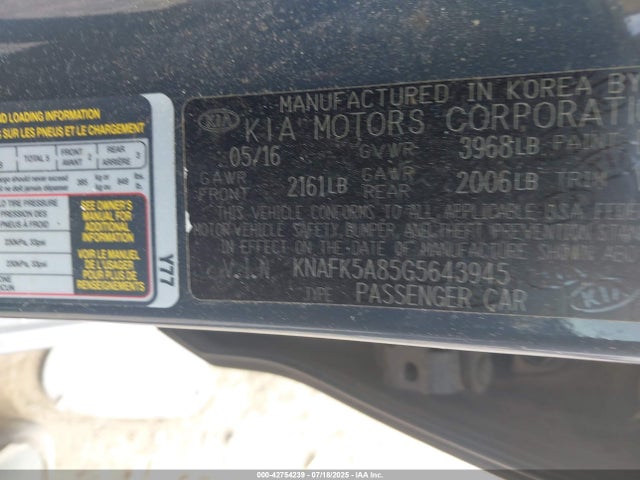 KIA gdi nu 2016 KNAFK5A85G5643945 Image 9