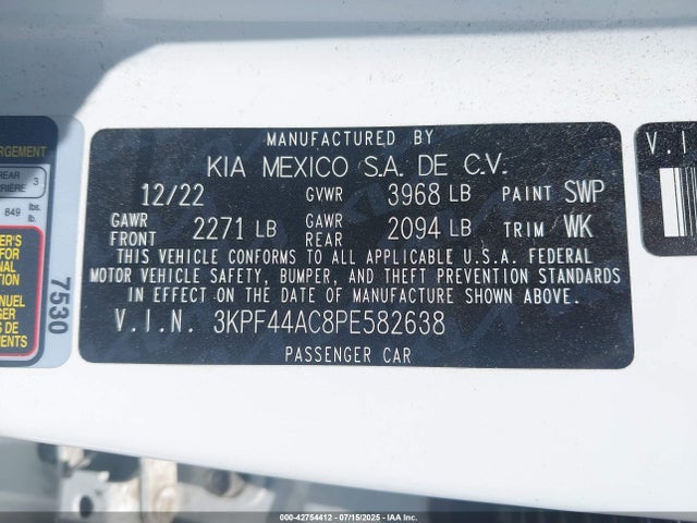 KIA t-gdi gamma 2023 3KPF44AC8PE582638 Image 9