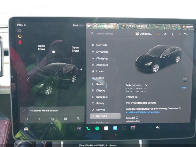5YJYGDEE4MF067203 Tesla 2021