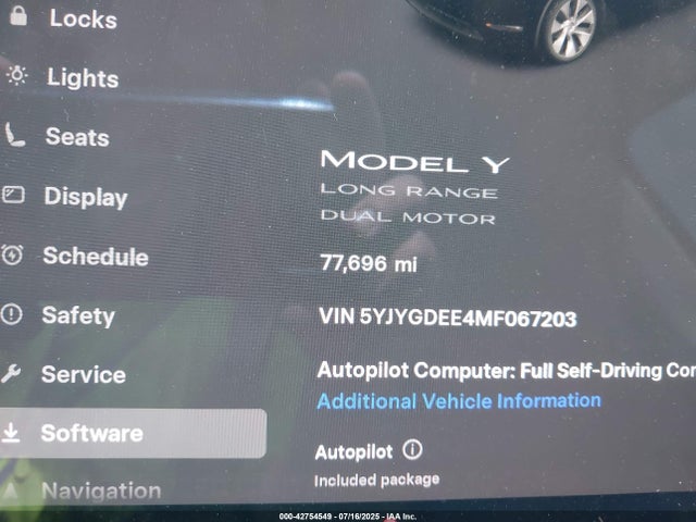 2021 TESLA MODEL Y 5YJYGDEE4MF067203 Photo 6