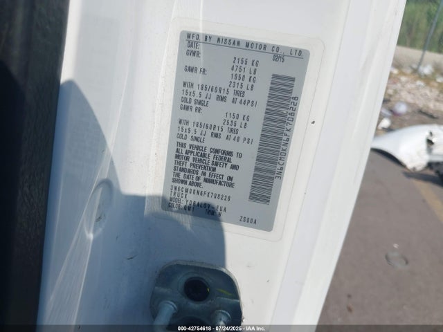 3N6CM0KN6FK708228 Nissan NV200