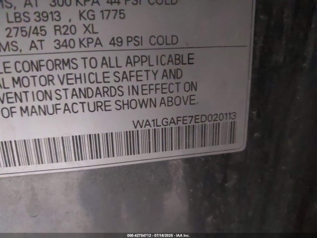 2014 AUDI Q7 WA1LGAFE7ED020113 Photo 8
