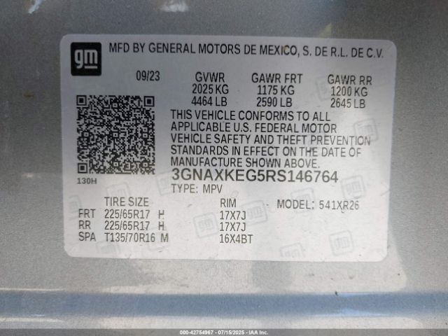 2024 CHEVROLET EQUINOX 3GNAXKEG5RS146764 Photo 8