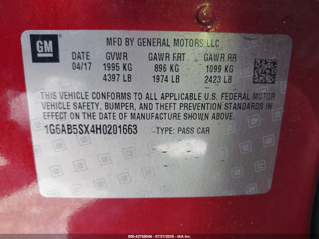 2017 CADILLAC ATS 1G6AB5SX4H0201663 Photo 8