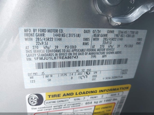 1FMJU1L87REA86743 Ford gtdi-standard
