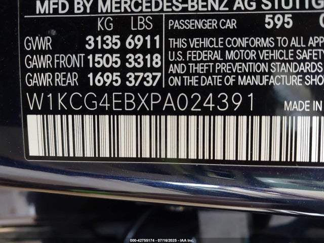 Mercedes-Benz ed 2023 W1KCG4EBXPA024391 Image 9