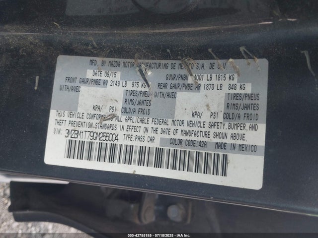 3MZBM1T79GM255004 Mazda pe