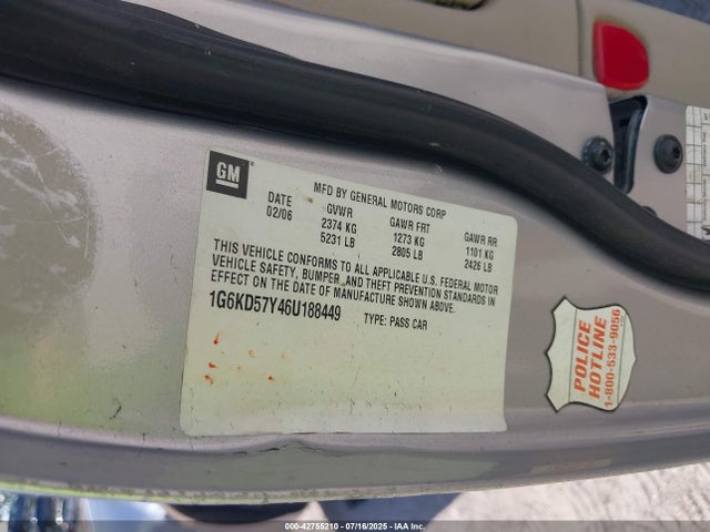 2006 CADILLAC DTS 1G6KD57Y46U188449 Photo 8