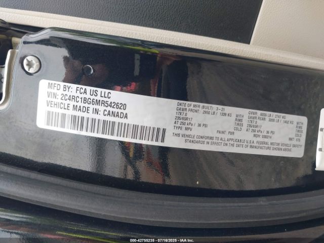 2021 CHRYSLER PACIFICA 2C4RC1BG6MR542620 Photo 8