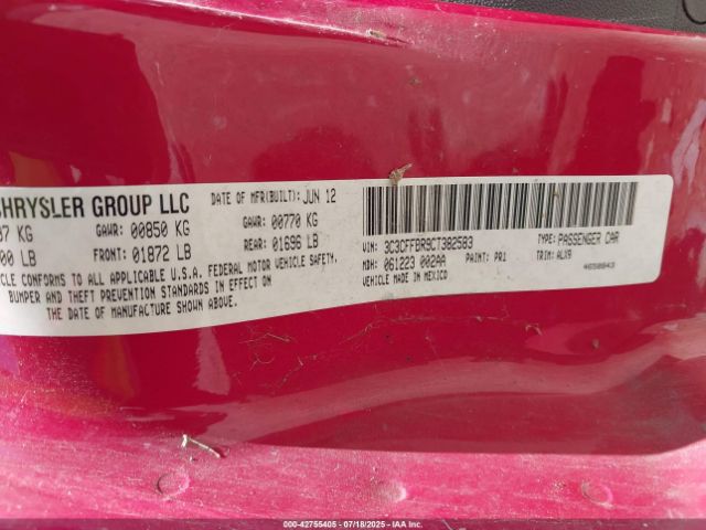 2012 FIAT 500 3C3CFFBR9CT382583 Photo 8