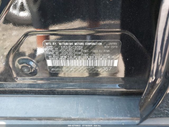 2020 MITSUBISHI OUTLANDER SPORT JA4AR3AU8LU014278 Photo 8