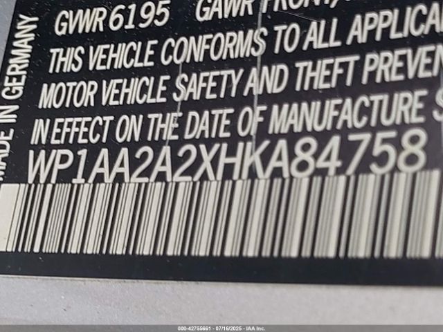 2017 PORSCHE CAYENNE WP1AA2A2XHKA84758 Photo 8