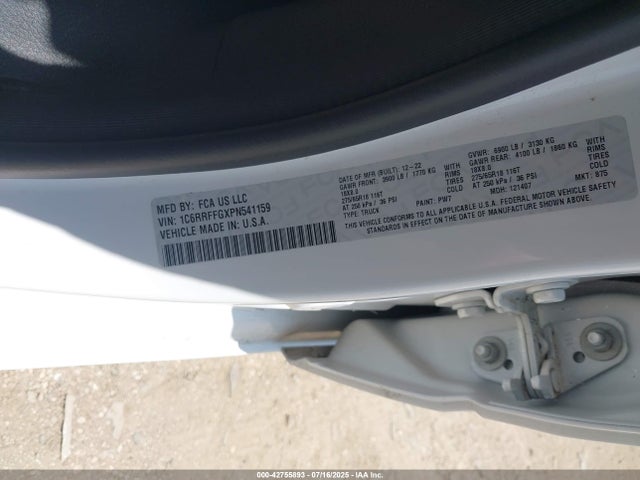 RAM 2023 2023 1C6RRFFGXPN541159 Image 9