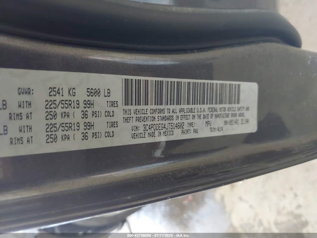 Dodge 2018 2018 3C4PDDEG4JT514602 Image 9