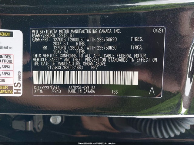 Lexus a25a-fxs 2025 2T2GKCEZ6SC031663 Image 9