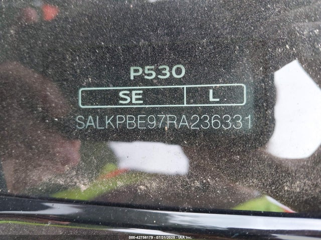 SALKPBE97RA236331 Land Rover nc11-p8s