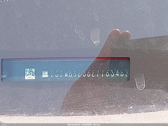 2G1WB5E36E1163468 Chevrolet lfx