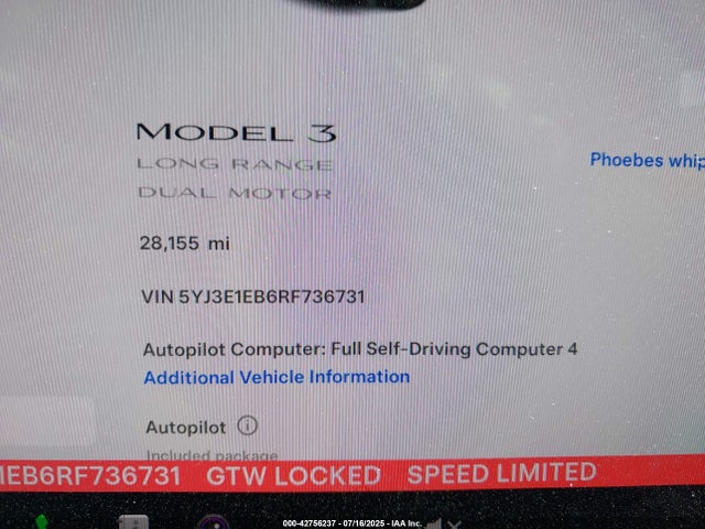 Tesla MODEL 3 2024 5YJ3E1EB6RF736731 Image 7