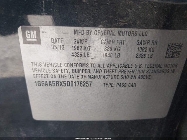 2013 CADILLAC ATS 1G6AA5RX5D0176257 Photo 8
