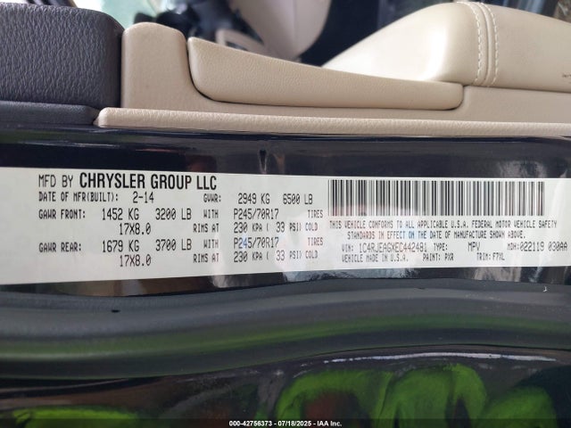 1C4RJEAGXEC442481 Jeep 2014