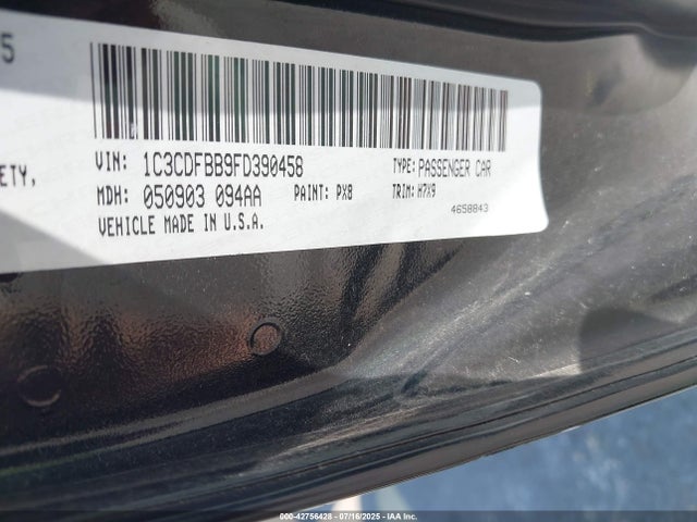 Dodge 2015 2015 1C3CDFBB9FD390458 Image 9