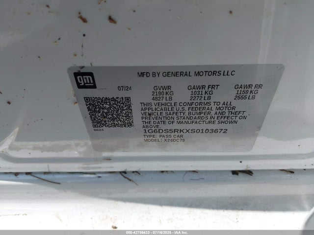2025 CADILLAC CT5 1G6DS5RKXS0103672 Photo 8