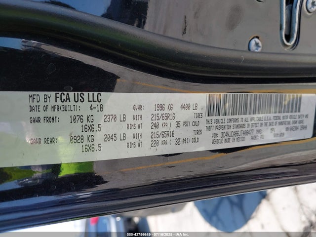 3C4NJCAB6JT408477 Jeep Compass