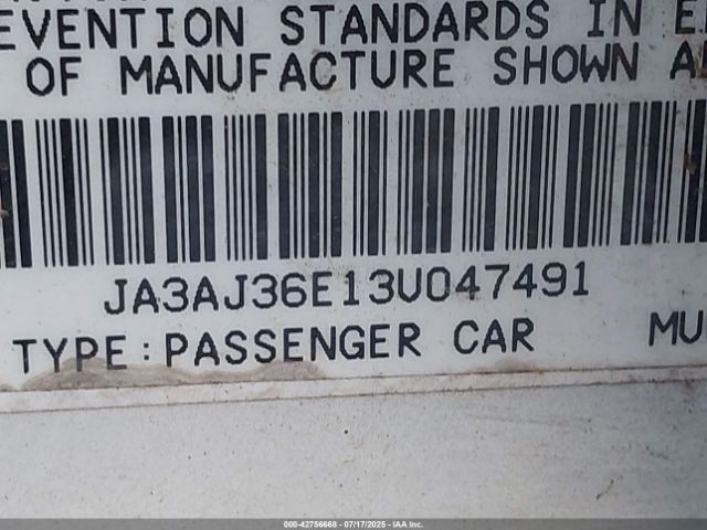 2003 MITSUBISHI LANCER JA3AJ36E13U047491 Photo 8