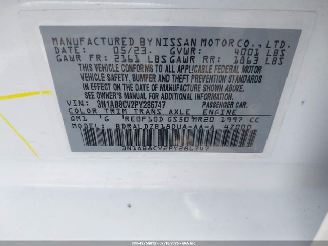 Nissan 2023 2023 3N1AB8CV2PY286747 Image 9