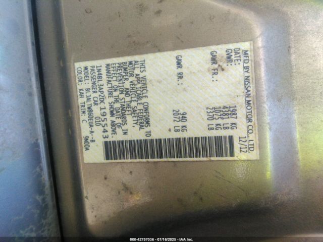 2013 NISSAN ALTIMA 1N4BL3AP2DC195543 Photo 8