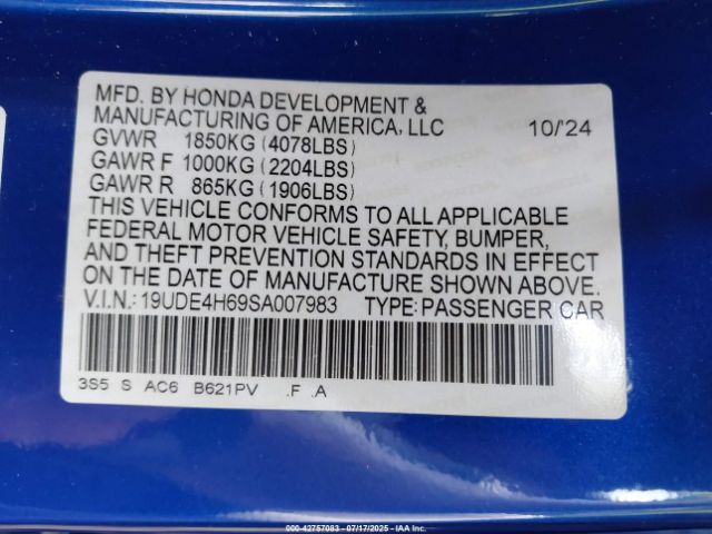 2025 ACURA INTEGRA 19UDE4H69SA007983 Photo 8