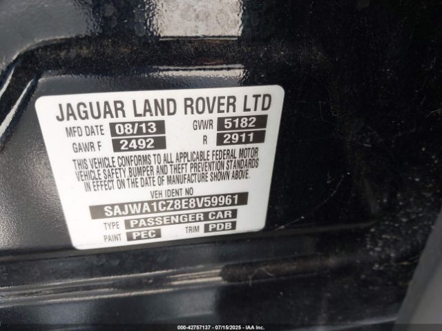 2014 JAGUAR XJ SAJWA1CZ8E8V59961 Photo 8