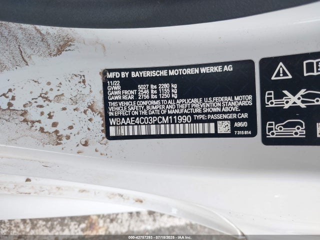 WBAAE4C03PCM11990 BMW 2023