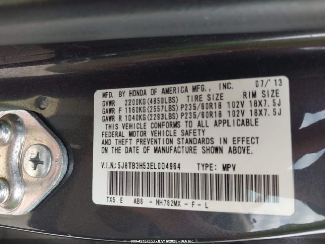 2014 ACURA RDX 5J8TB3H53EL004964 Photo 8